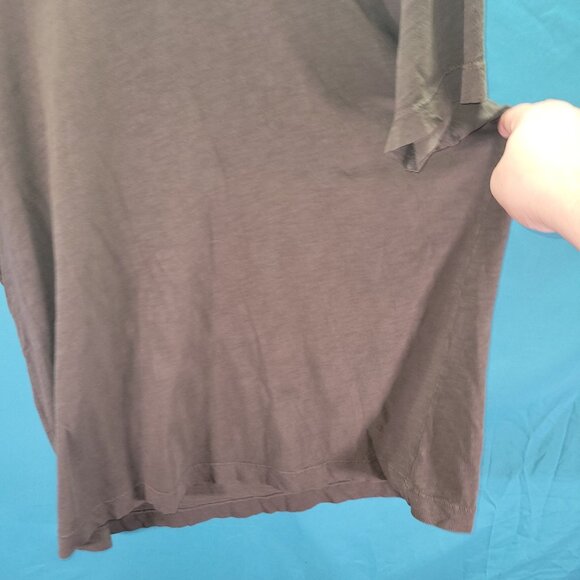 Buck Mason Made In America Mens T-Shirt L - Olive Crew Neck Short Sleeve - Picture 2 of 8